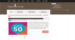 Desktop Screenshot of mariavitrine.com.br